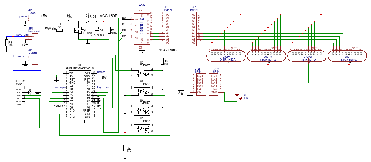 Nixie clock